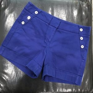 WHBM Blue Nautical Shorts